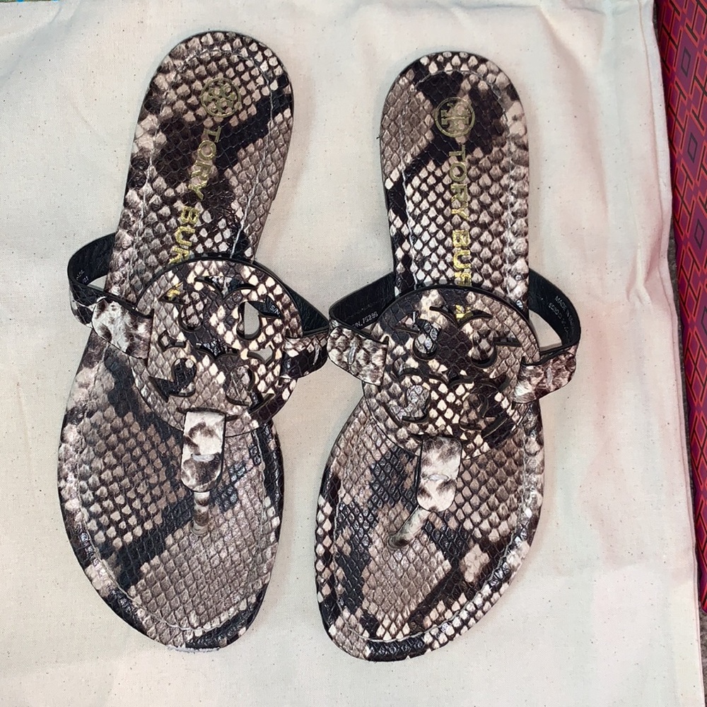 Tory Burch Miller - snake print - warm roccia